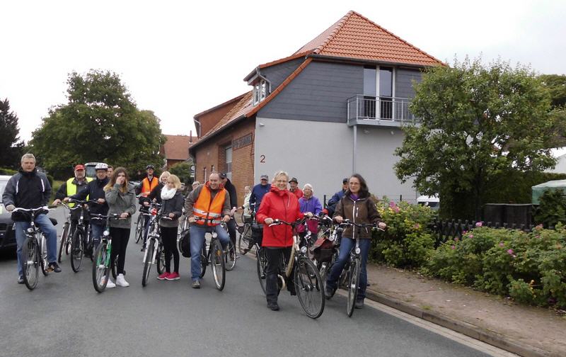 Start zur Radtour am Himmelfahrtstag